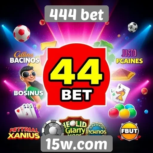 Variedade de jogos disponíveis na plataforma 444 bet